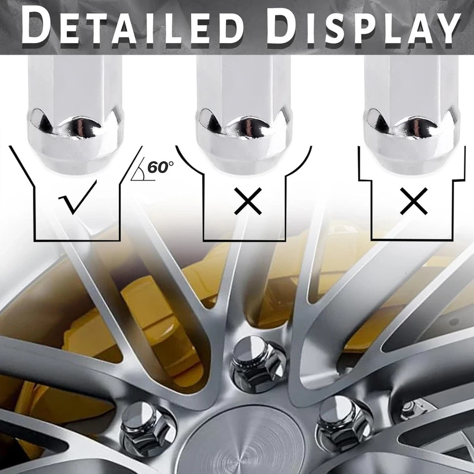 Set of 24 M14x1.5 Lug Nuts Comptible with Replacing Silverado Tahoe Suburban Tah