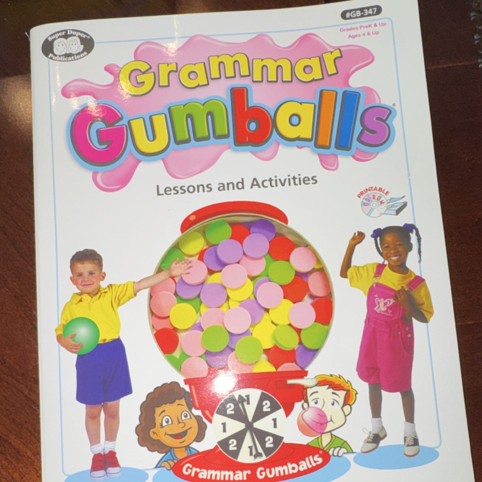 Super Duper Publications Grammar Gumballs Game Grammar Ages 4-7 Kids GB-347