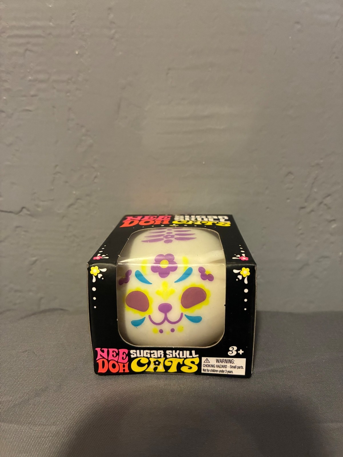 Authentic NeeDoh Sugar Skull Cats Tactile Squeeze Toy