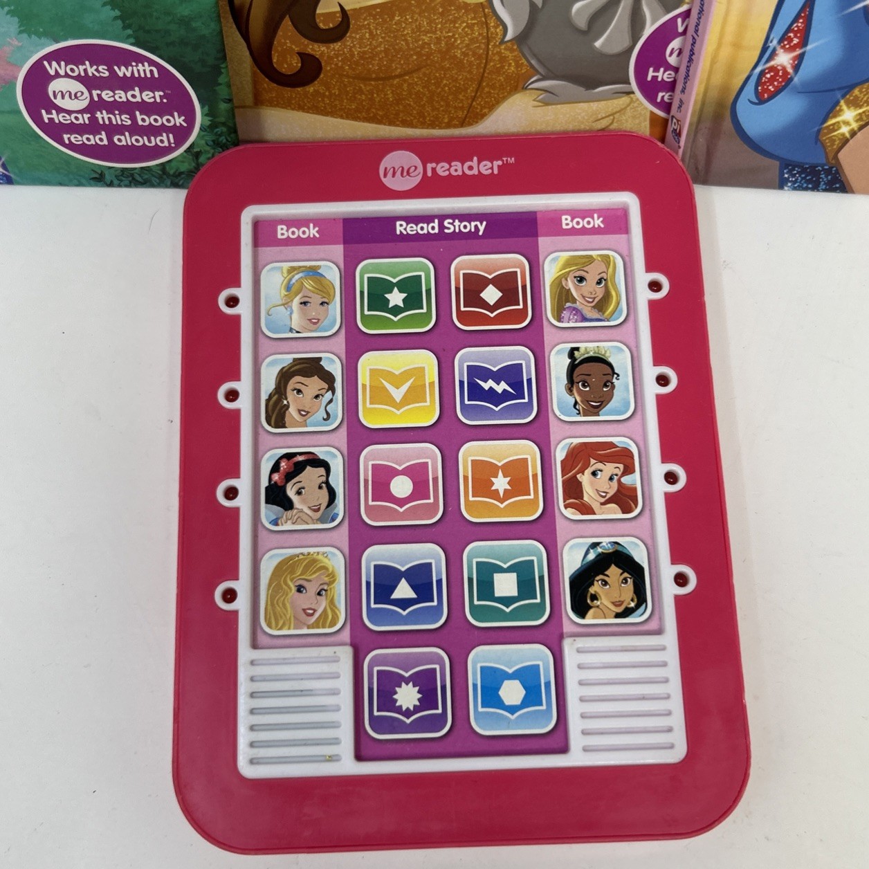 Disney Princess ME READER with 8 Books Electronic Story Reader/ Works Great!