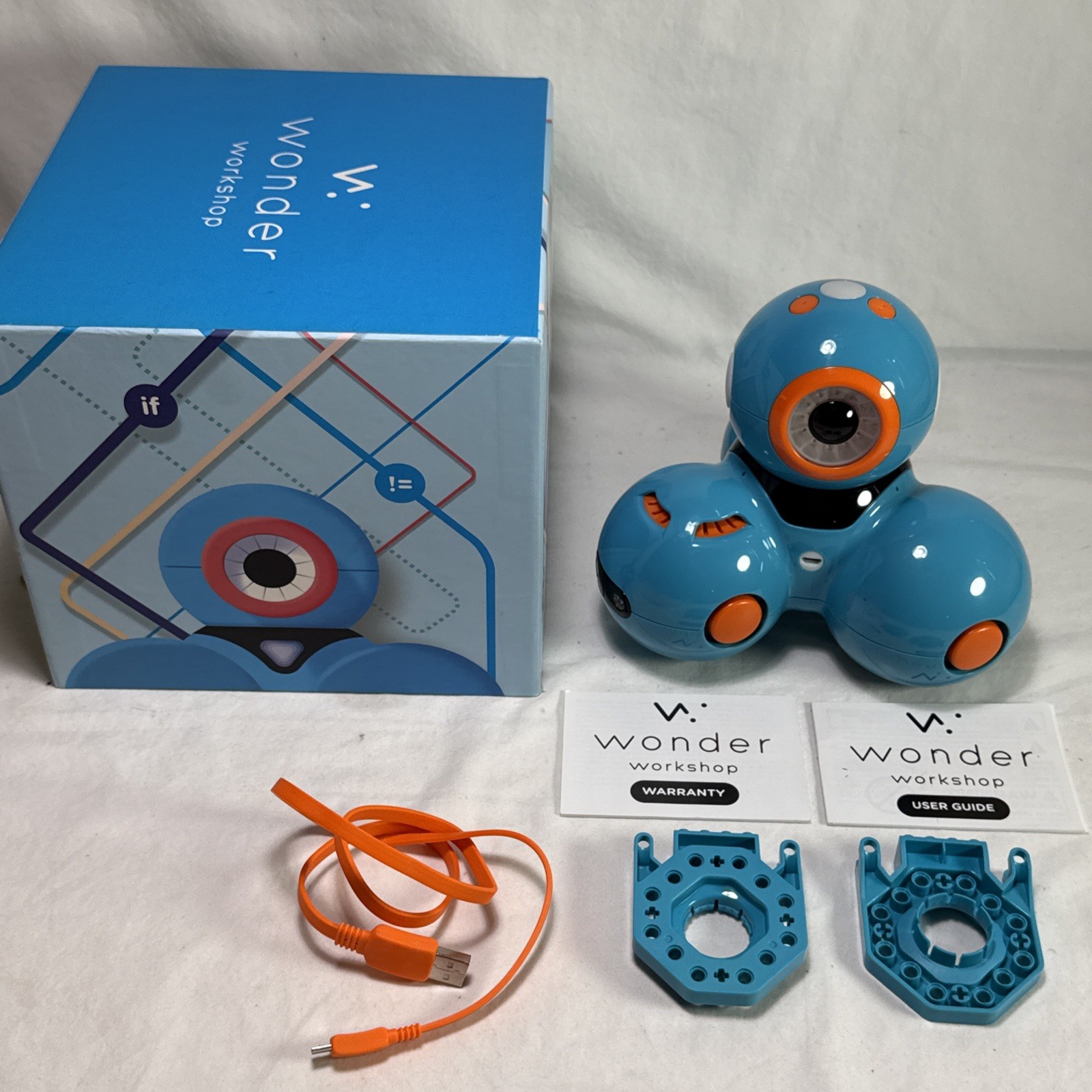 Wonder Workshop DA01 Dash Robot – Blue Tested And Working