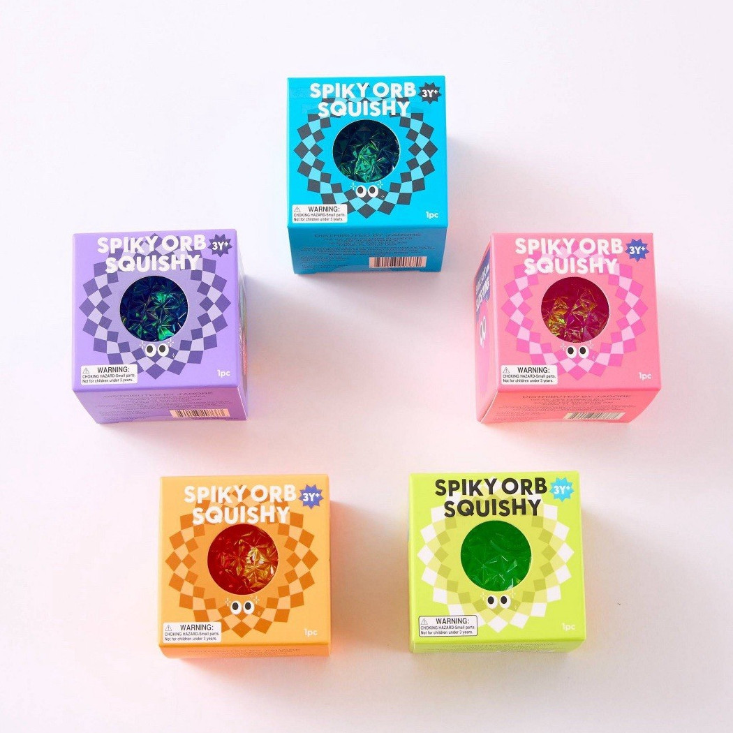 J’adore Spiky Orb Squishy Diamond Squeeze Ball, RANDOM COLOR. * 1PC