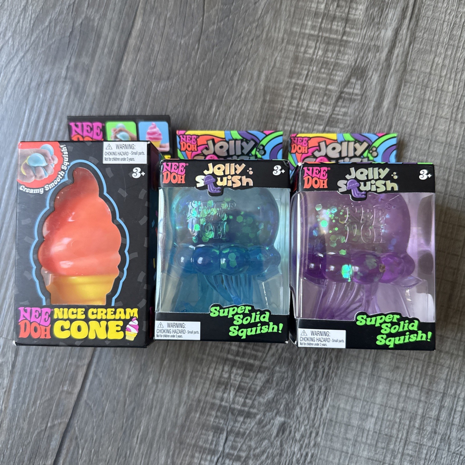 Needoh Jelly Squish Lot 17 Pieces New Sealed