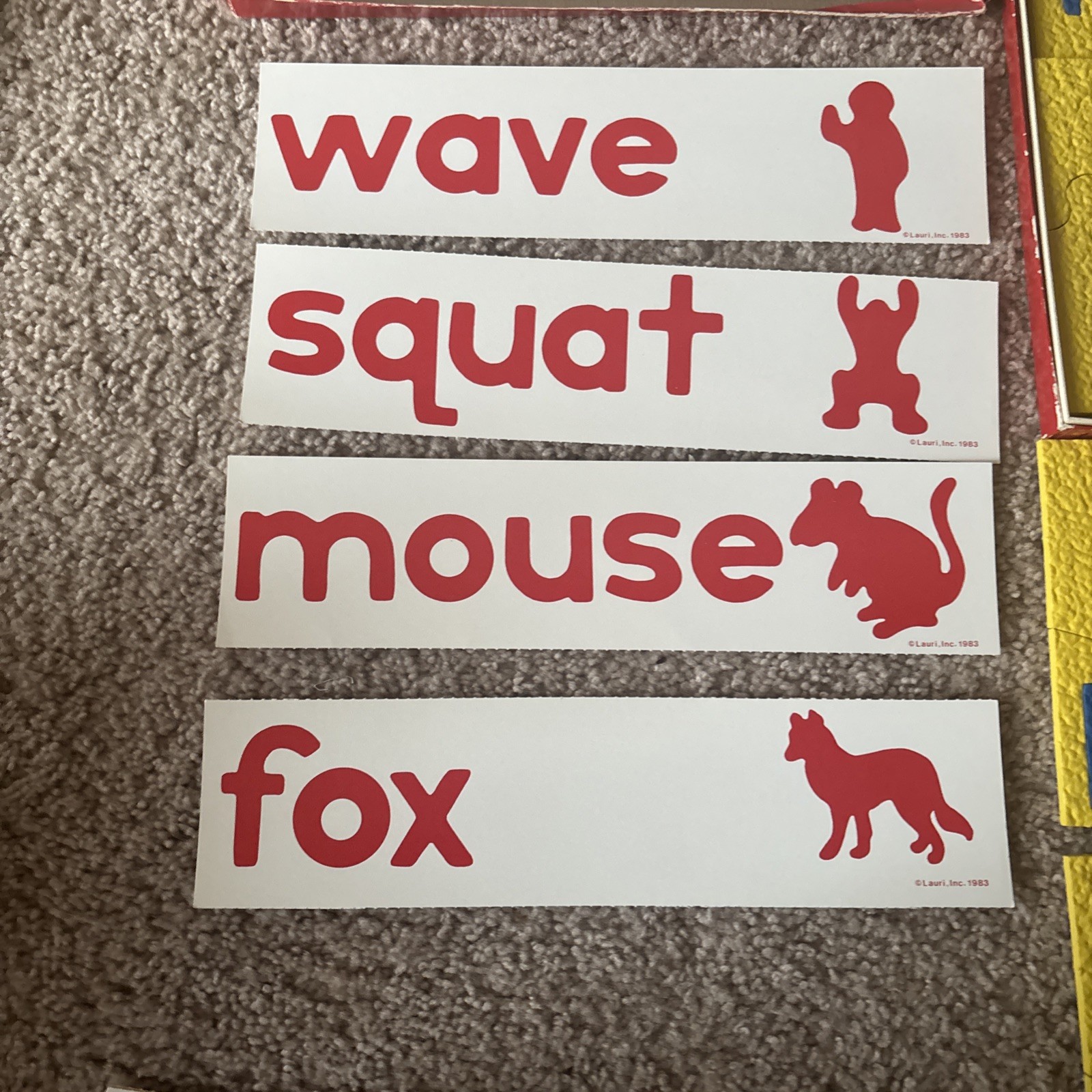 3 Lauri Crepe Foam Alphabet Letters A to Z Word Puzzles Homeschool 1980/90’s