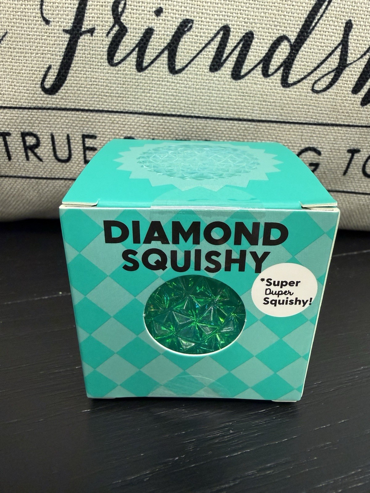 NEW Teal J’Adore Diamond Squishy Toy Target Squeeze Orb Toy SIMILAR TO NEEDOH