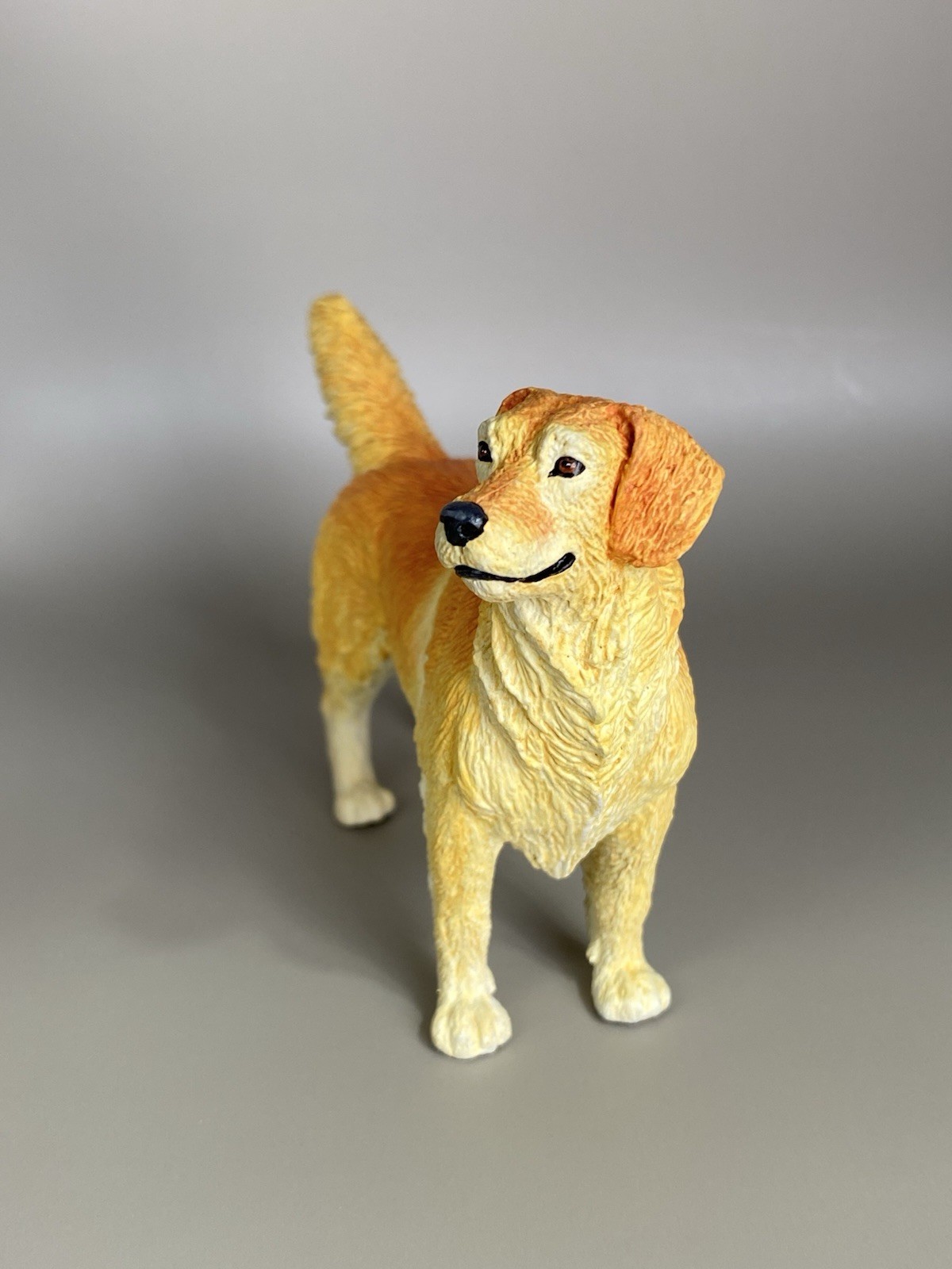 OOAK Custom Schleich Safari Ltd Golden Retriever Dog Plastic Toy Animal Figurine