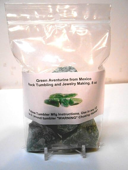 Rockhound’s 1st Choice Rock Tumbler Gem Refill Kit Mexico Green Aventurine Rough