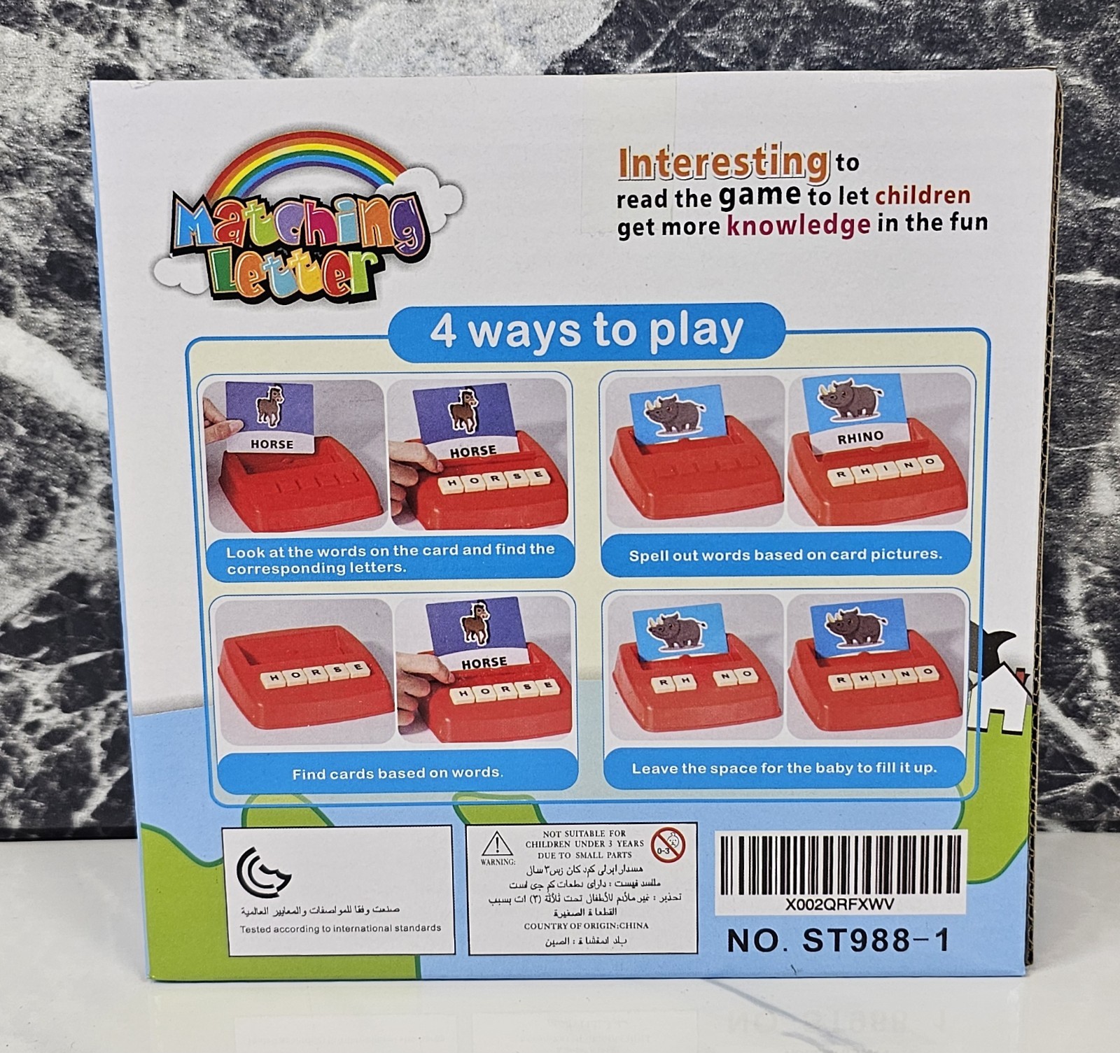 Children’s Matching Letter 3+ Game – Toy Spelling Learning Aid, Kid’s, Youth
