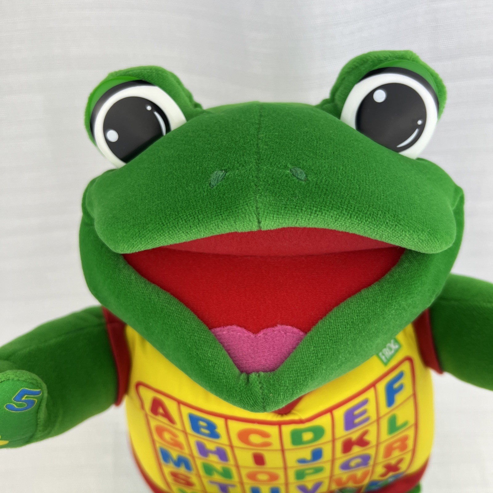 NWT 1998 Little Leap Interactive Plush Leap Frog, Sing, Hug And Learn Alphabet