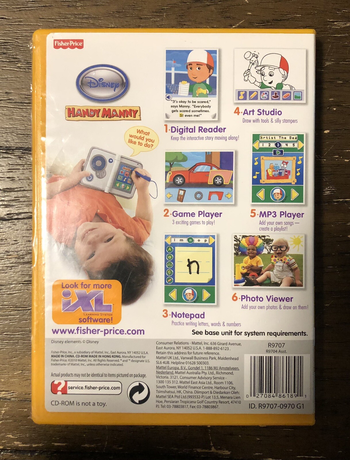 Handy Manny Fisher Price iXL Learning System CD-Rom Ages 3-7 Years
