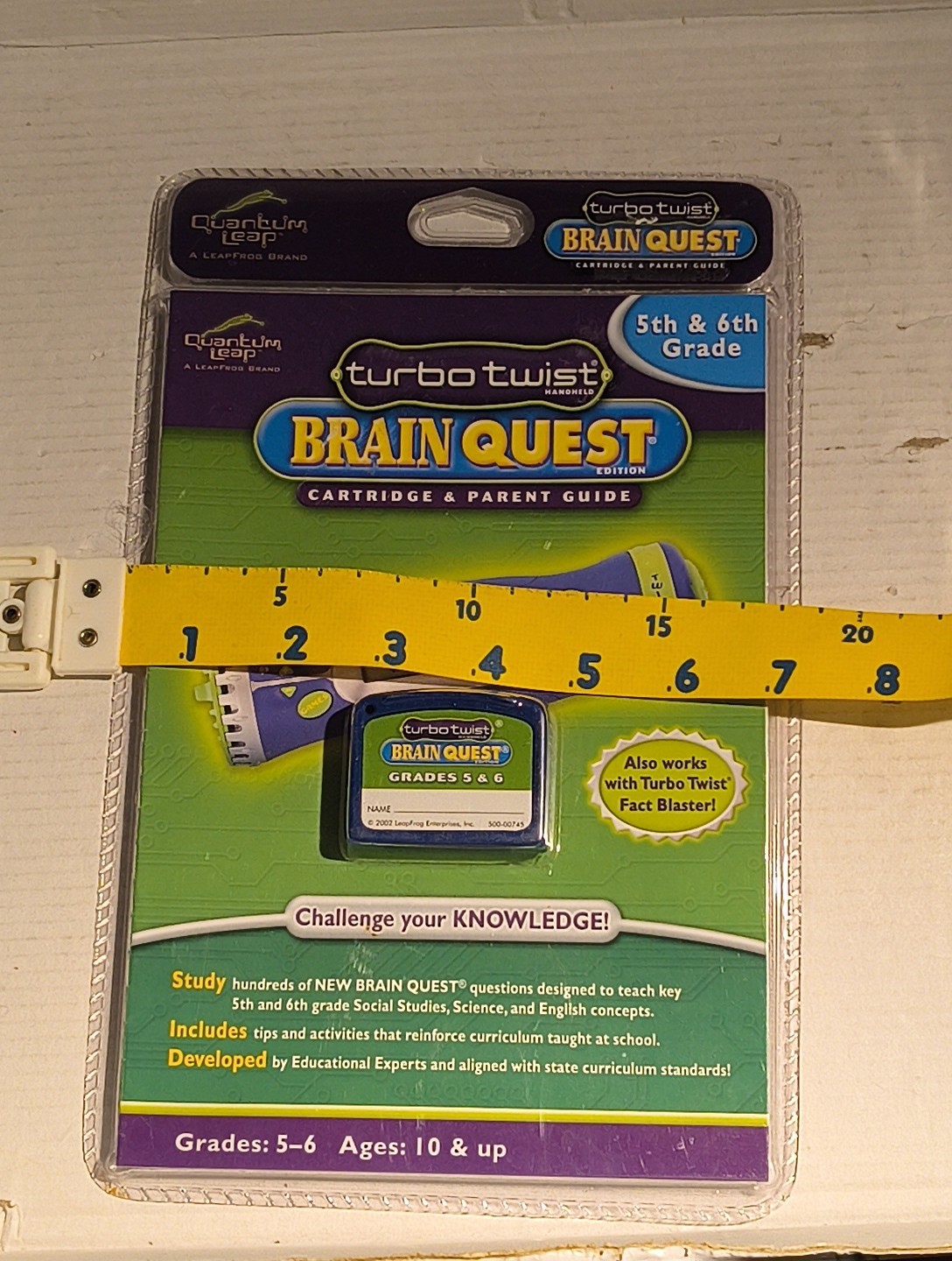Turbo Twist Brain Quest Cartridge ONLY 1st-2nd Grade LeapFrog NEW SEALED 2002