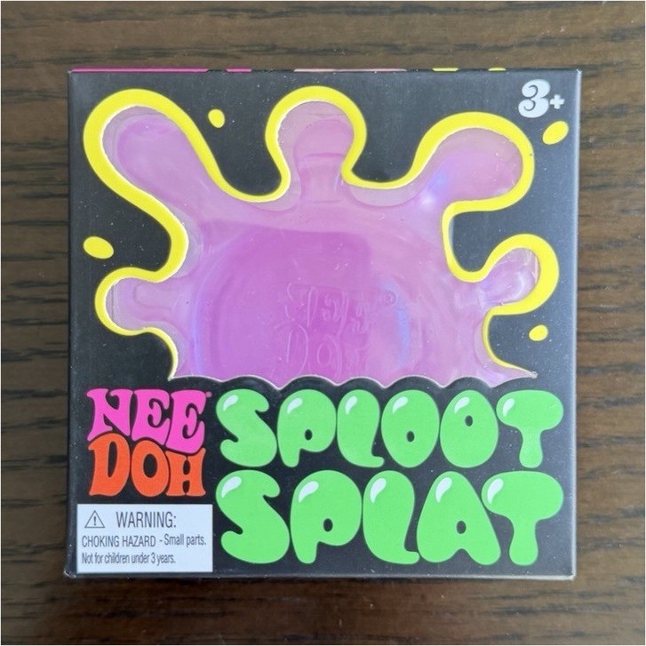 Nee Doh Splooot Splat Tactile Squeeze Toy, Purple, Age 3-4 Years