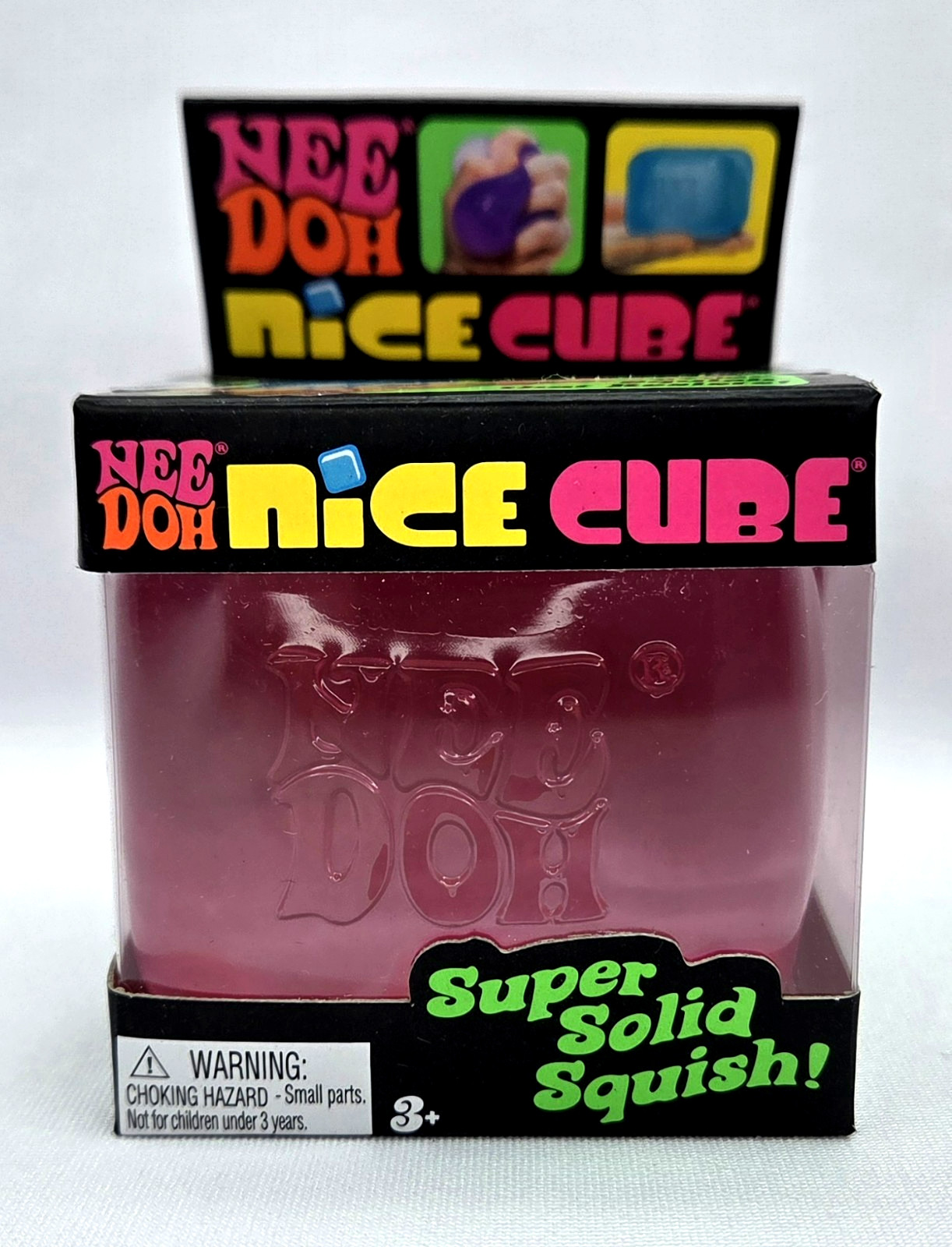 NeeDoh Nice Cube Super Solid Squish – Pink!