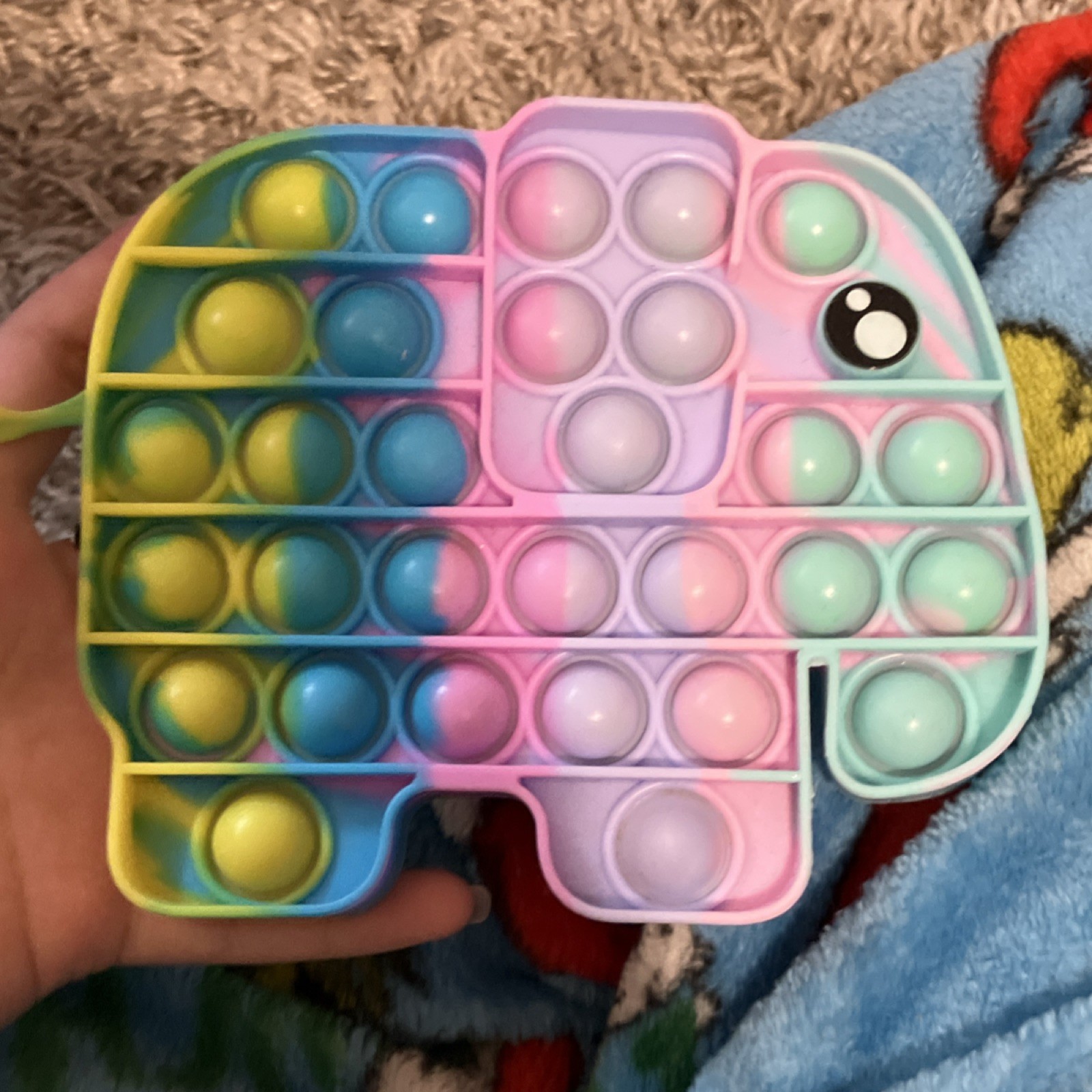 Elephant Shaped Rainbow Tactile Sensory Toy for Ages 3-4, 3-8, and 8-11 Years