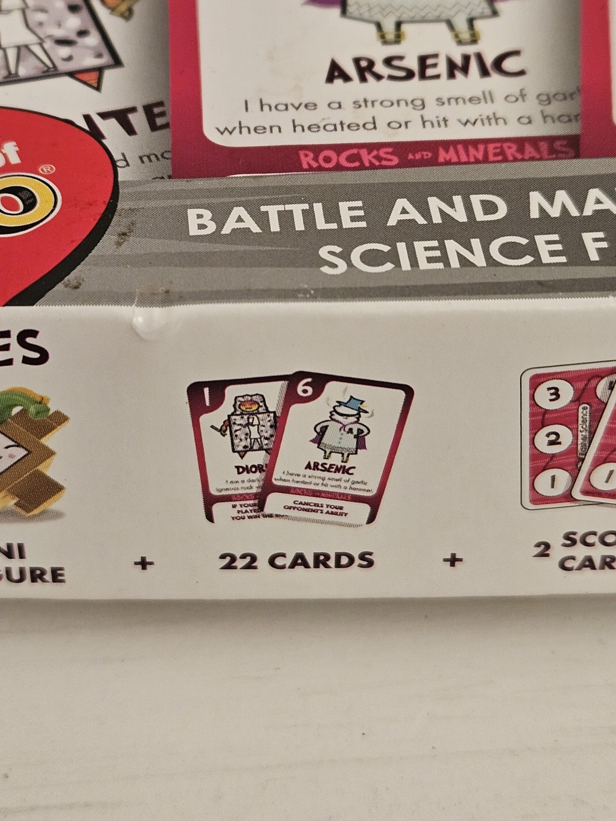 Mattel Basher Science Rocks and Minerals Card Game with Pyrite Figure NEW Sealed