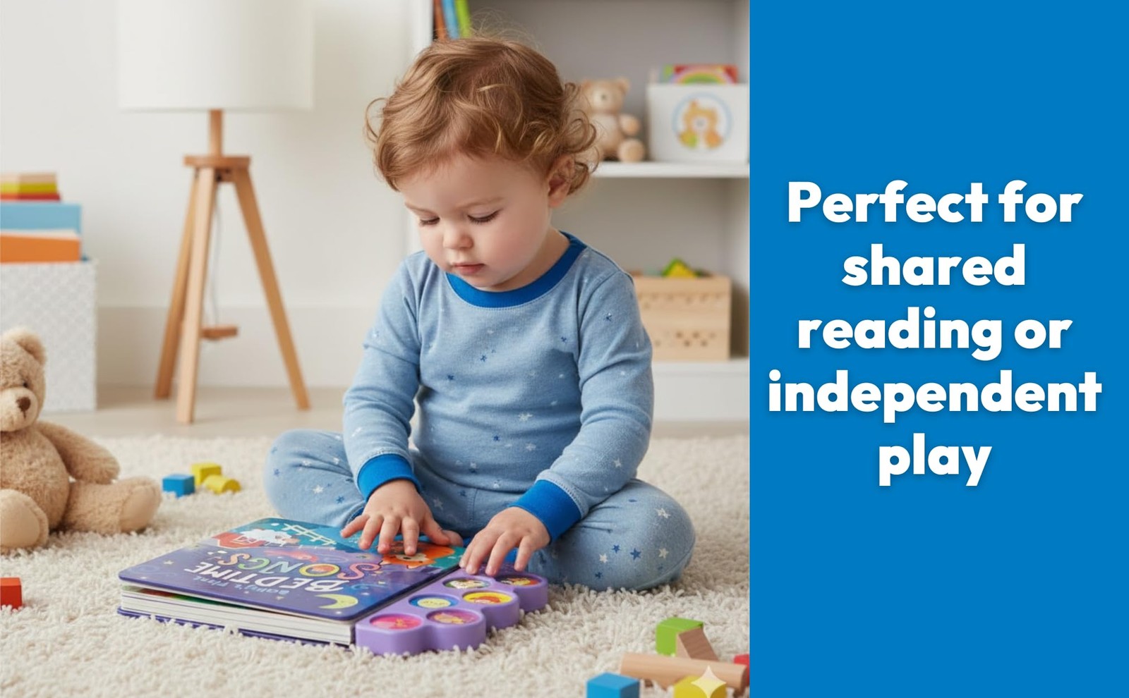 Baby’s First Bedtime Songs – Children’s Song Board Book with 6 Sing-Along…