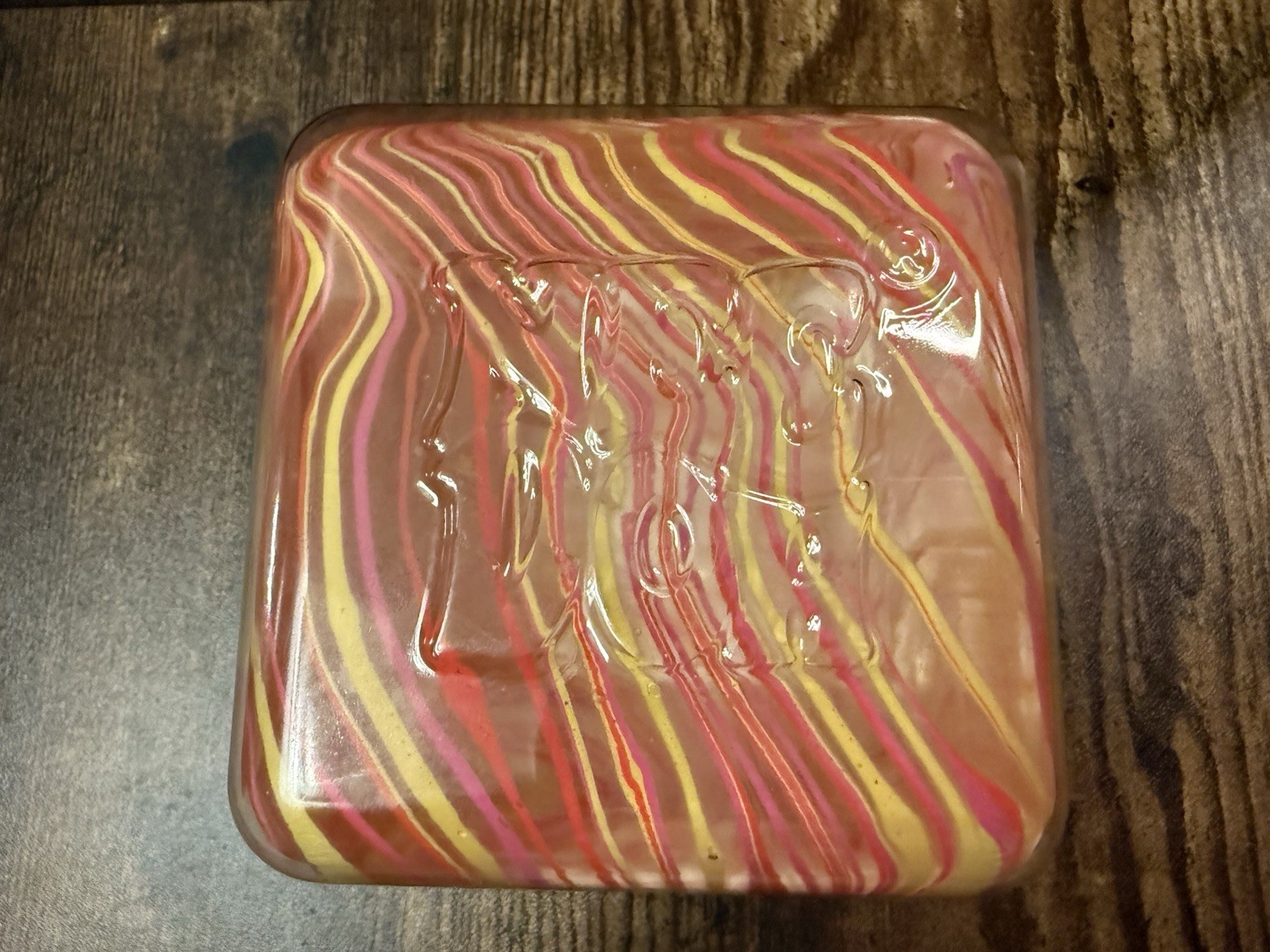NeeDoh NICE BERG SWIRL – ORANGE PINK YELLOW – Huge Jumbo – SEALED / BRAND NEW‼️