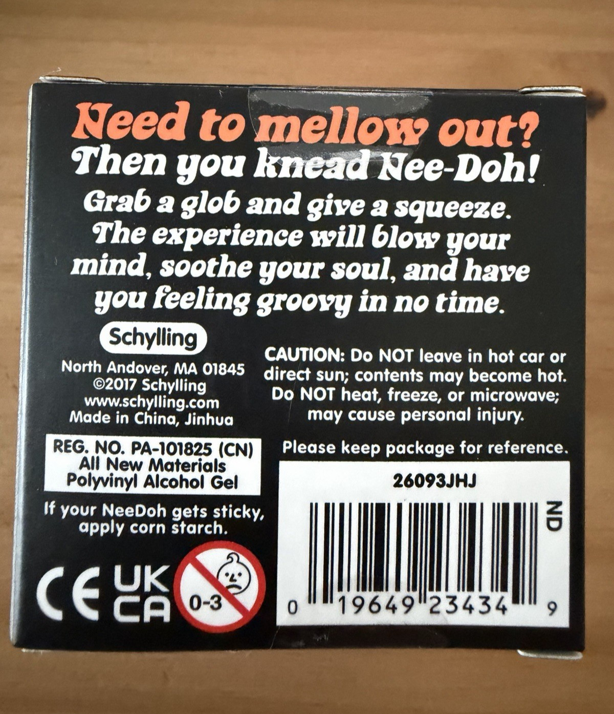 Schylling Nee Doh The Groovy Glob Squeeze Toy New in box (BLUE) Fidget AUTHENTIC