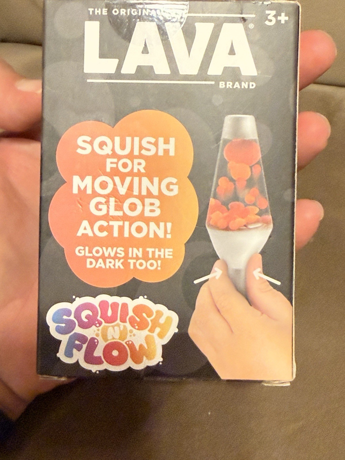 Schylling Lava Squish N Flow Squishy Toy Glow in Dark Lava Lamp TikTok Trend New