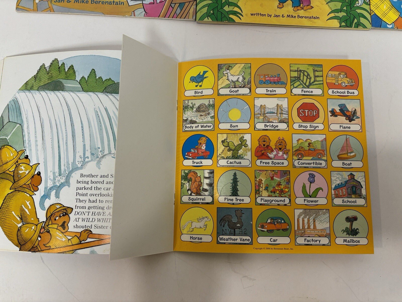 Berenstain Bears Living Lights Preschool Kindergarten 8 Book Lot – w/ Stickers