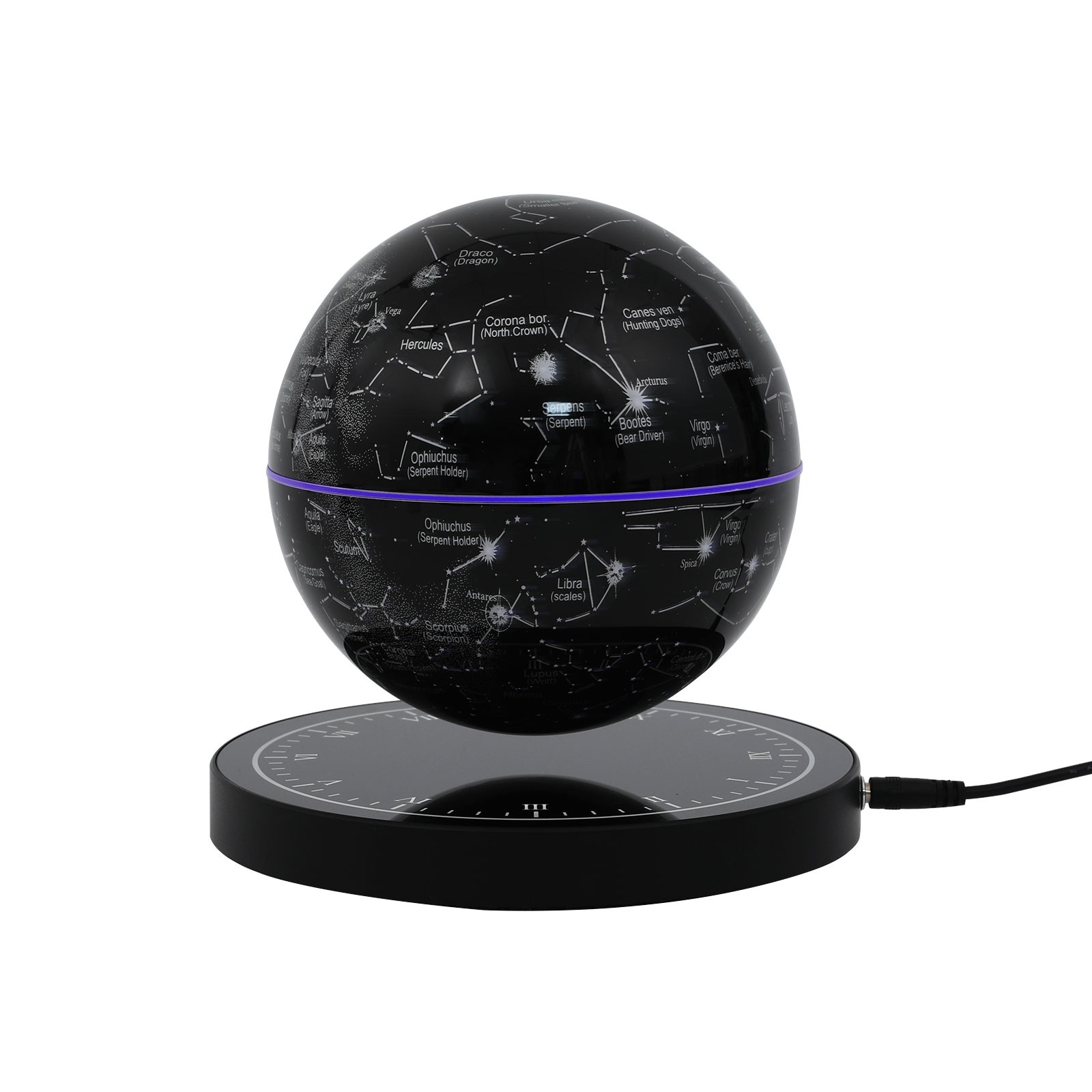 Magnetic Levitating Globe with LED Floating Globe Auto-Rotating Globe with Base