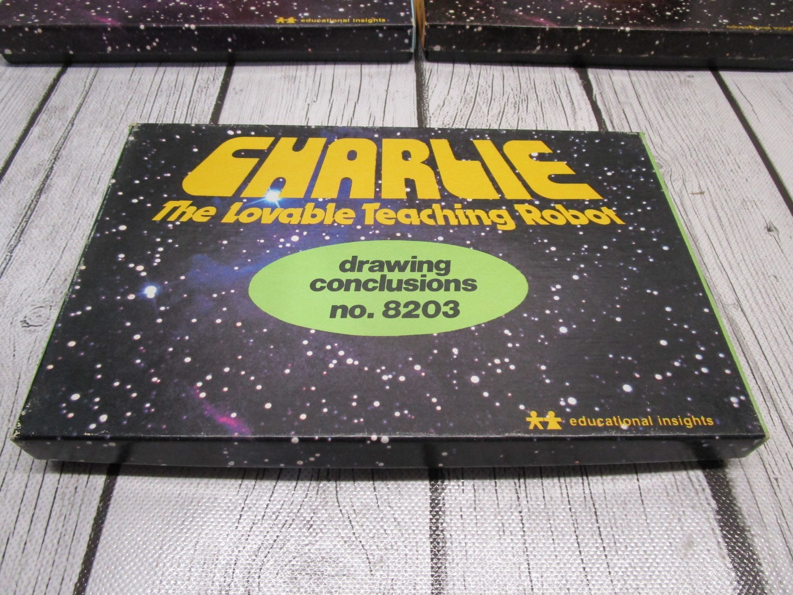 Lot of 7: Charlie The Lovable Teaching Robot Card Sets 1979 Education