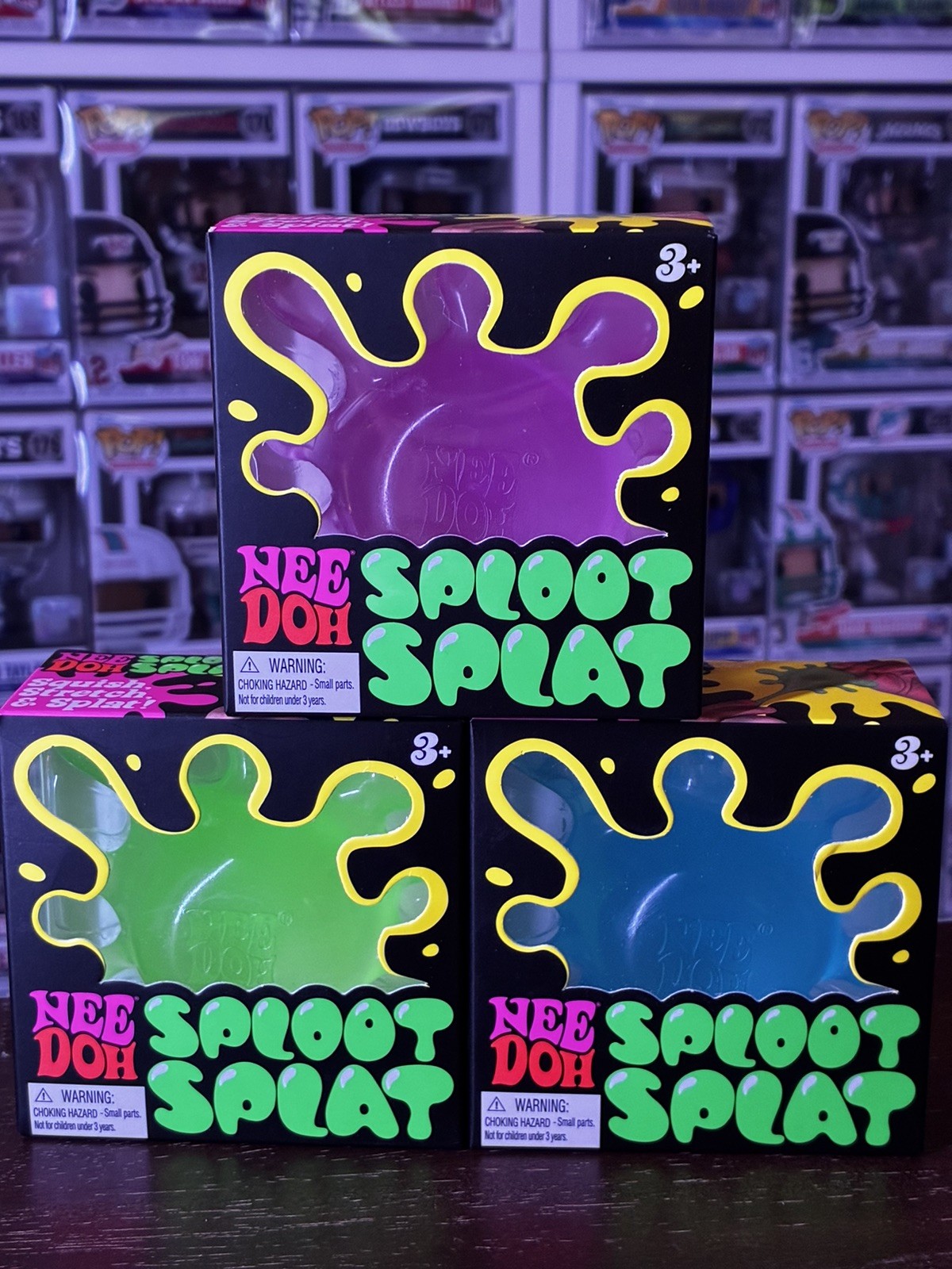 NeeDoh Lot Bundle 18ct Nice Berg XL Fuzz Ball Sploot Splat Color Change Toys NEW