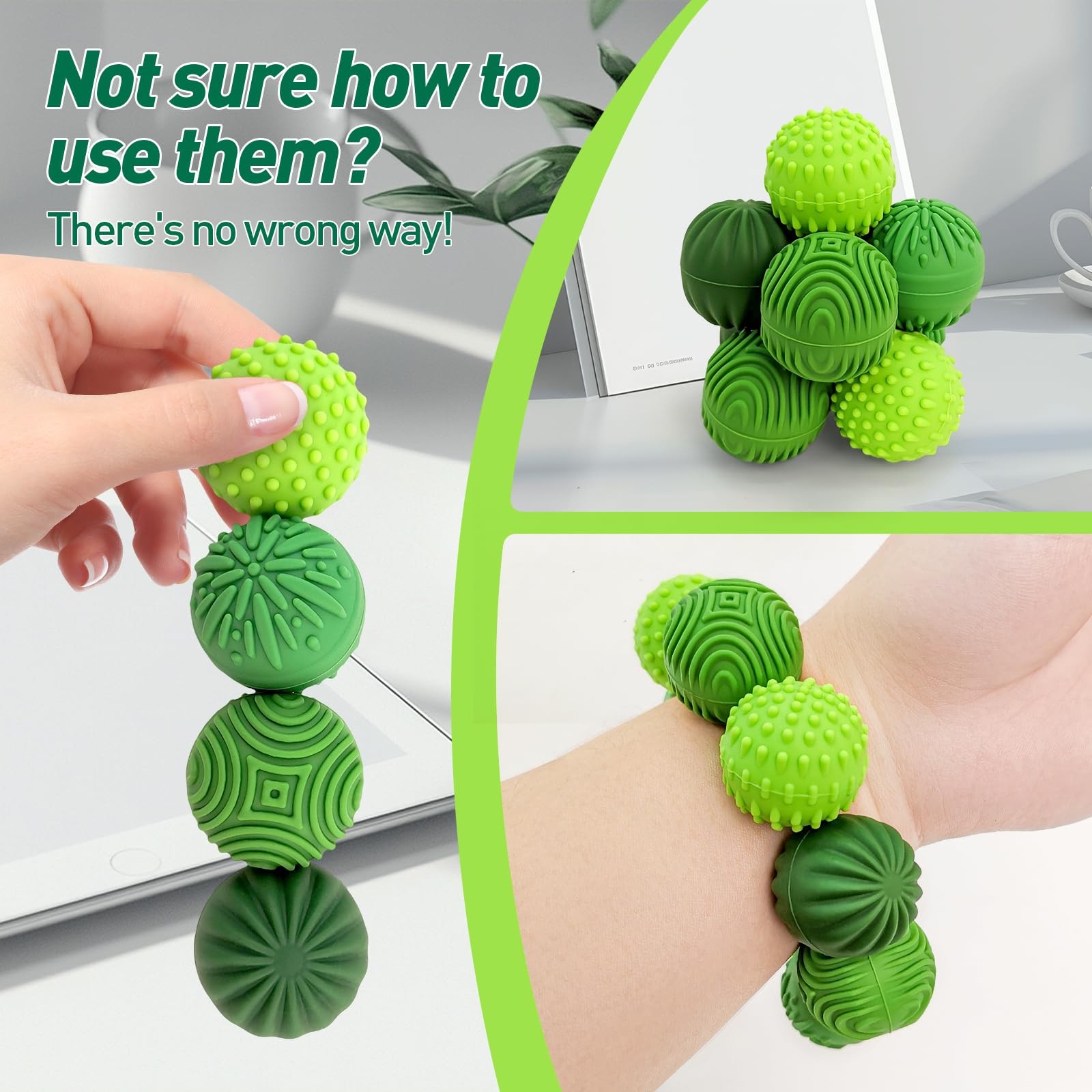 Magnetic Fidget 1.1 inches (diameter), 1.5 (height), 4pcs – Emerald