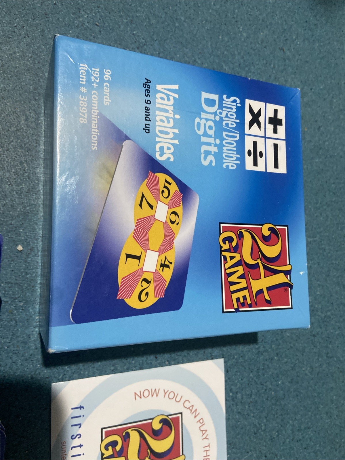 24 Game Variables Single/Double Digits Card Math Game 96 Cards 100% Complete!