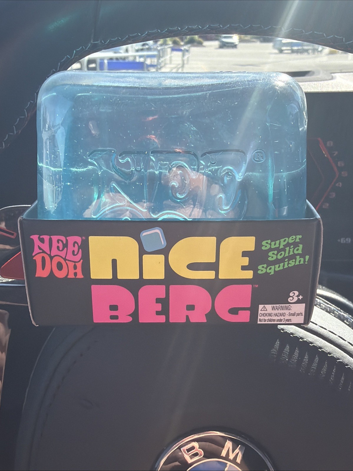 Nee Doh Nice Berg Super Solid Squish Blue Tactile Squeeze Toy Ages 3+