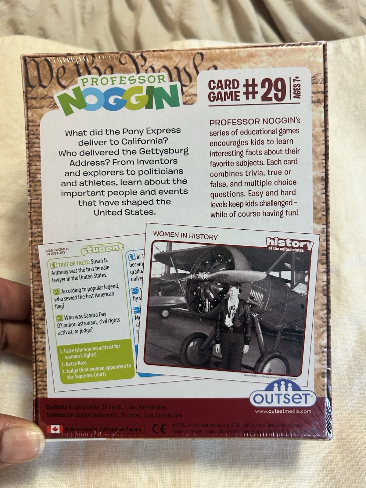 Professor Noggin’s History of the United States Card Game Homeschool Edition