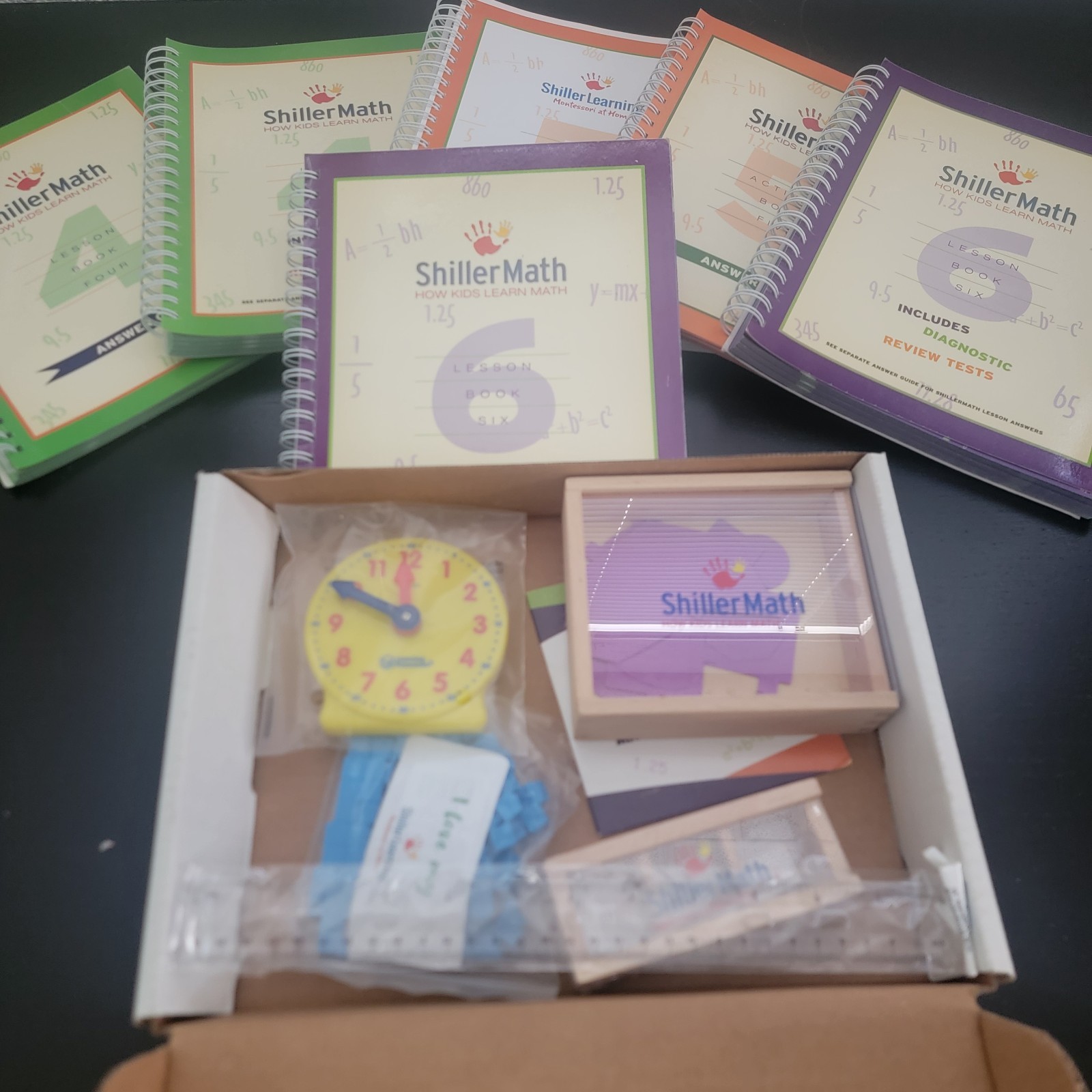 Shiller Learning Math Kit II Basic & Lesson & Answer Guides Books Montessori NEW