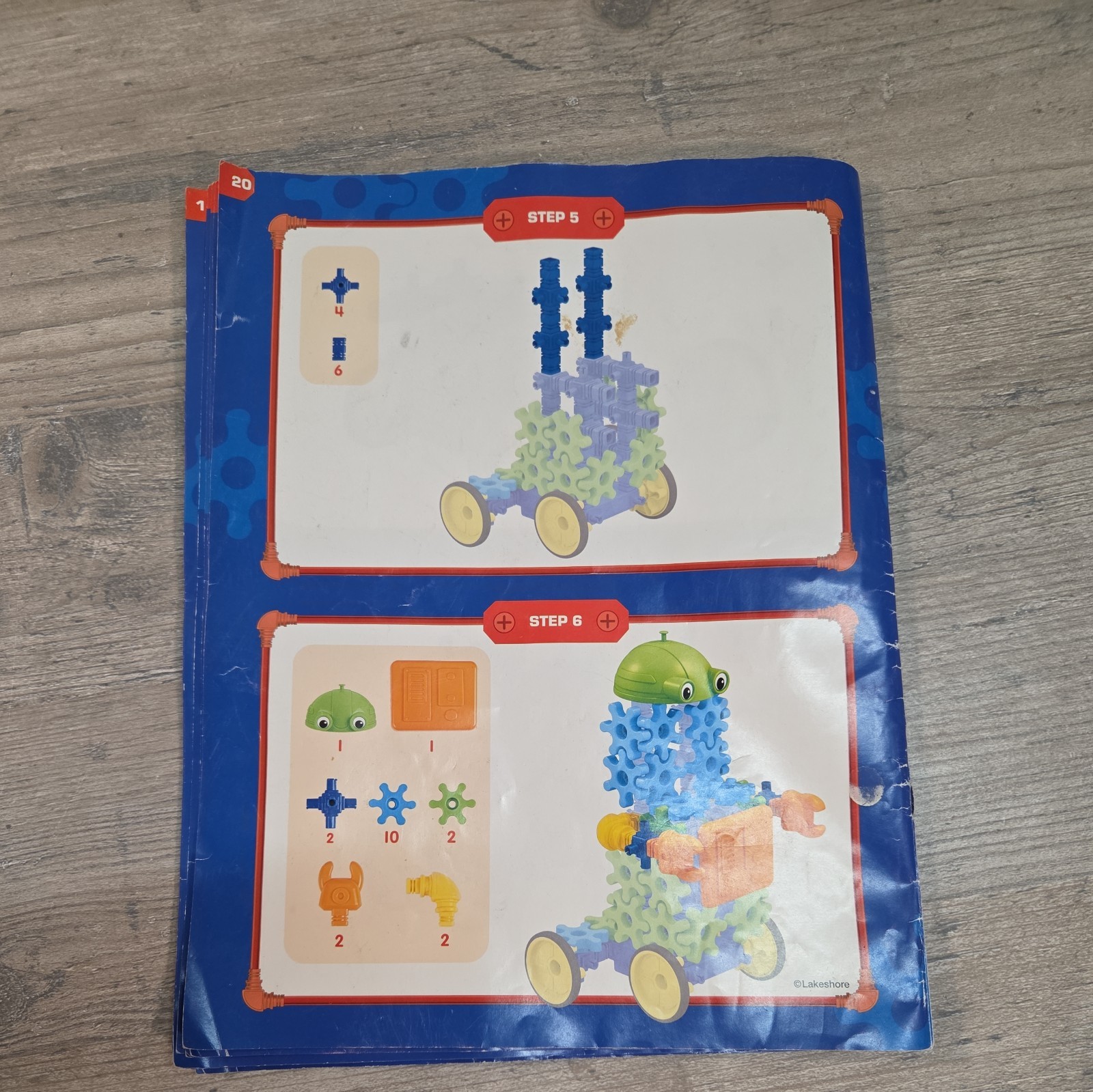Lakeshore Learn & Play Gear-Bot w/Remote, Motorized Base, Pieces, & Manual works
