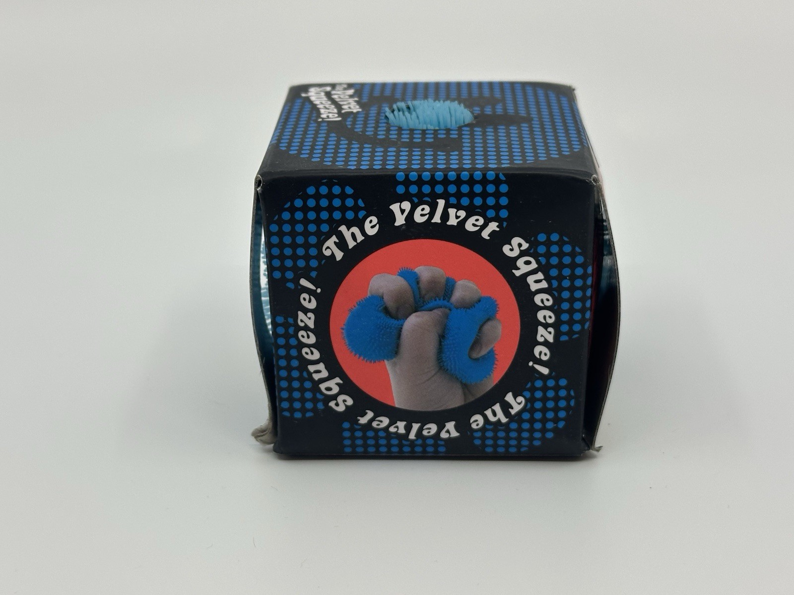 Blue Needoh FUZZ BALL Flower Power Nee Doh Squishy NEE-DOH Fuzzball AUTHENTIC