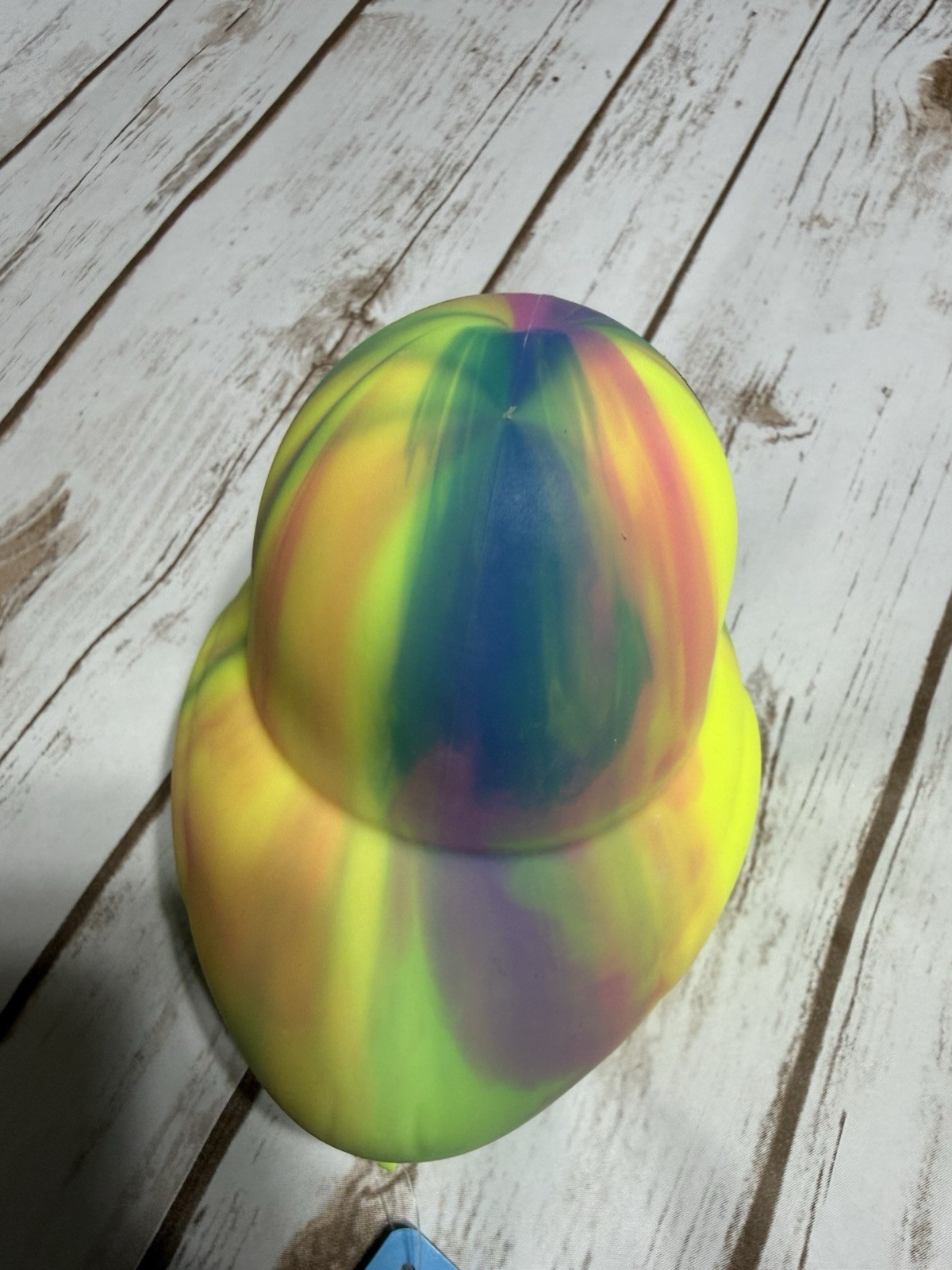 NEW Toymendous Squeeezy VIRAL Rainbow Jumbo Squeeezy Tye Dye Duck Squish Toy