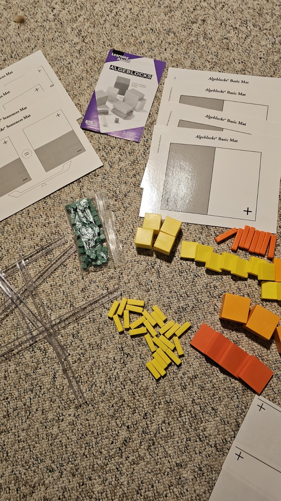 Algeblocks ETA Cuisenaire Algebra Blocks
