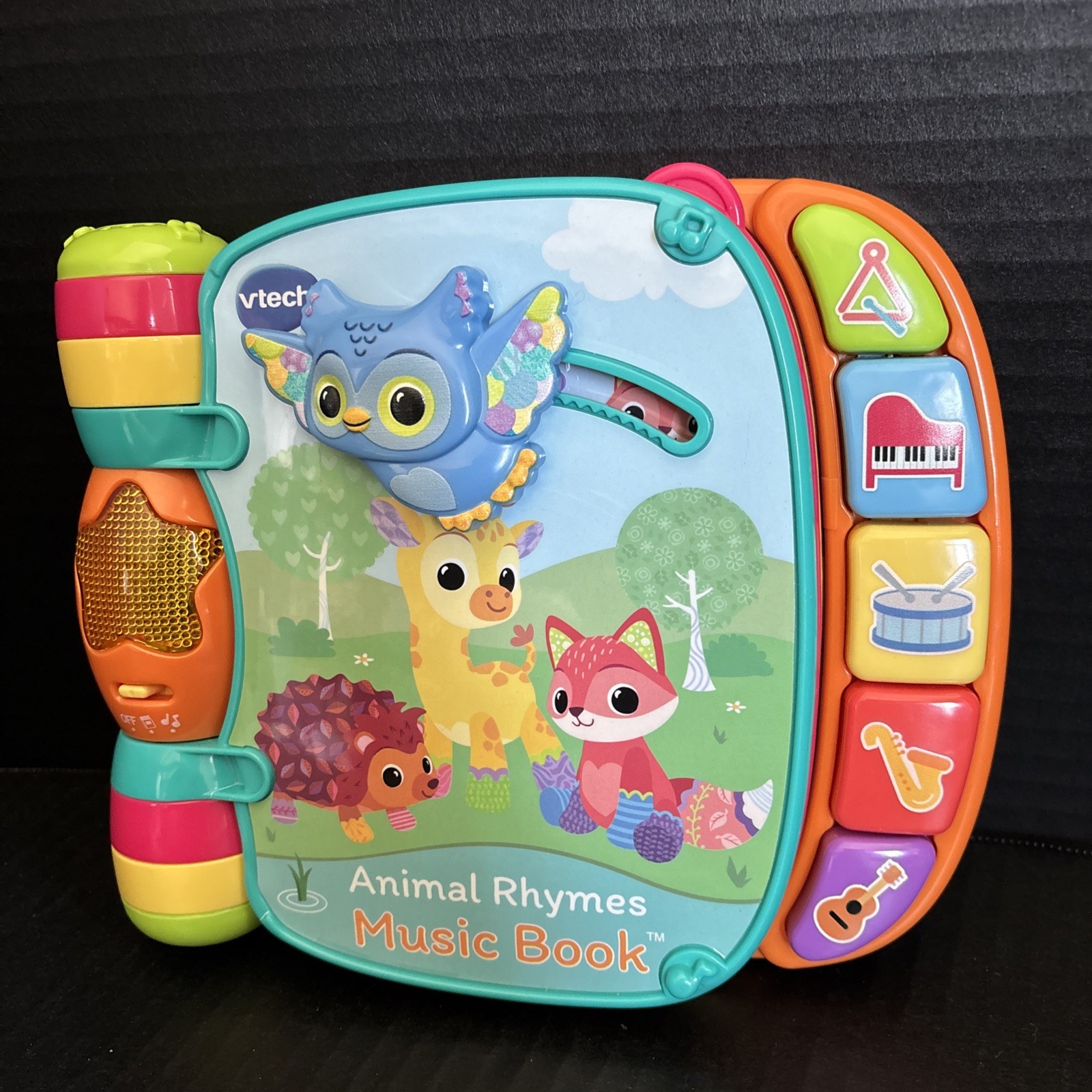VTECH ANIMAL RHYMES MUSIC BOOK-3-24 Mo-INTERACTIVE EDUCATIONAL TOY