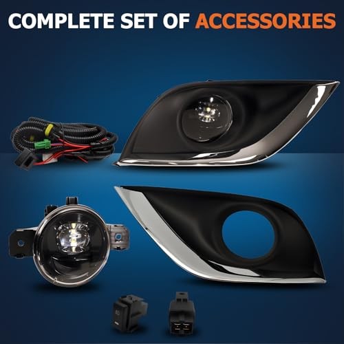 LED Fog Lights Compatible With 2015-2019 Sunny/Versa Nissan 2014-2025 SUNNY