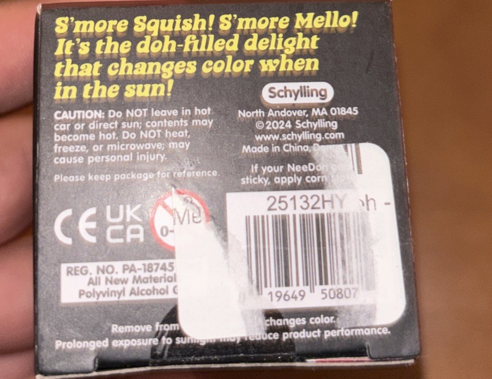 NeeDoh Mello Mallo Color Change Squishy Squeeze Sensory Toy Yellow