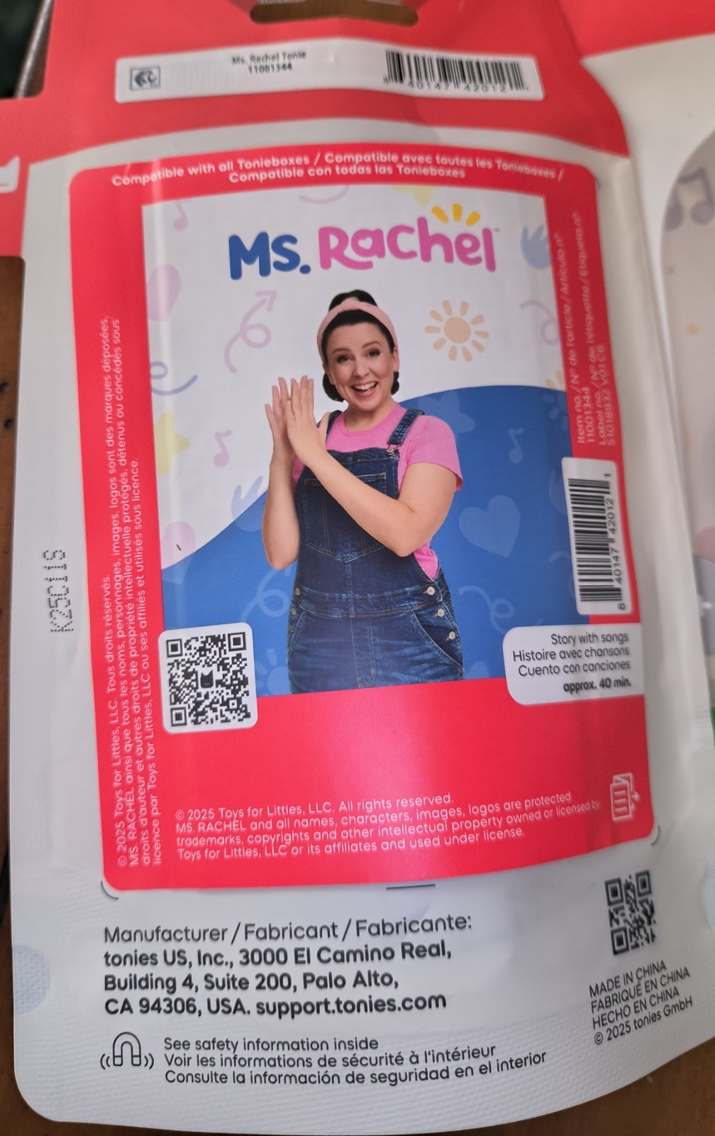 Ms. Rachel Official Tonie For Toniebox Story/Songs. Item # 11001344. A Fan Fav!