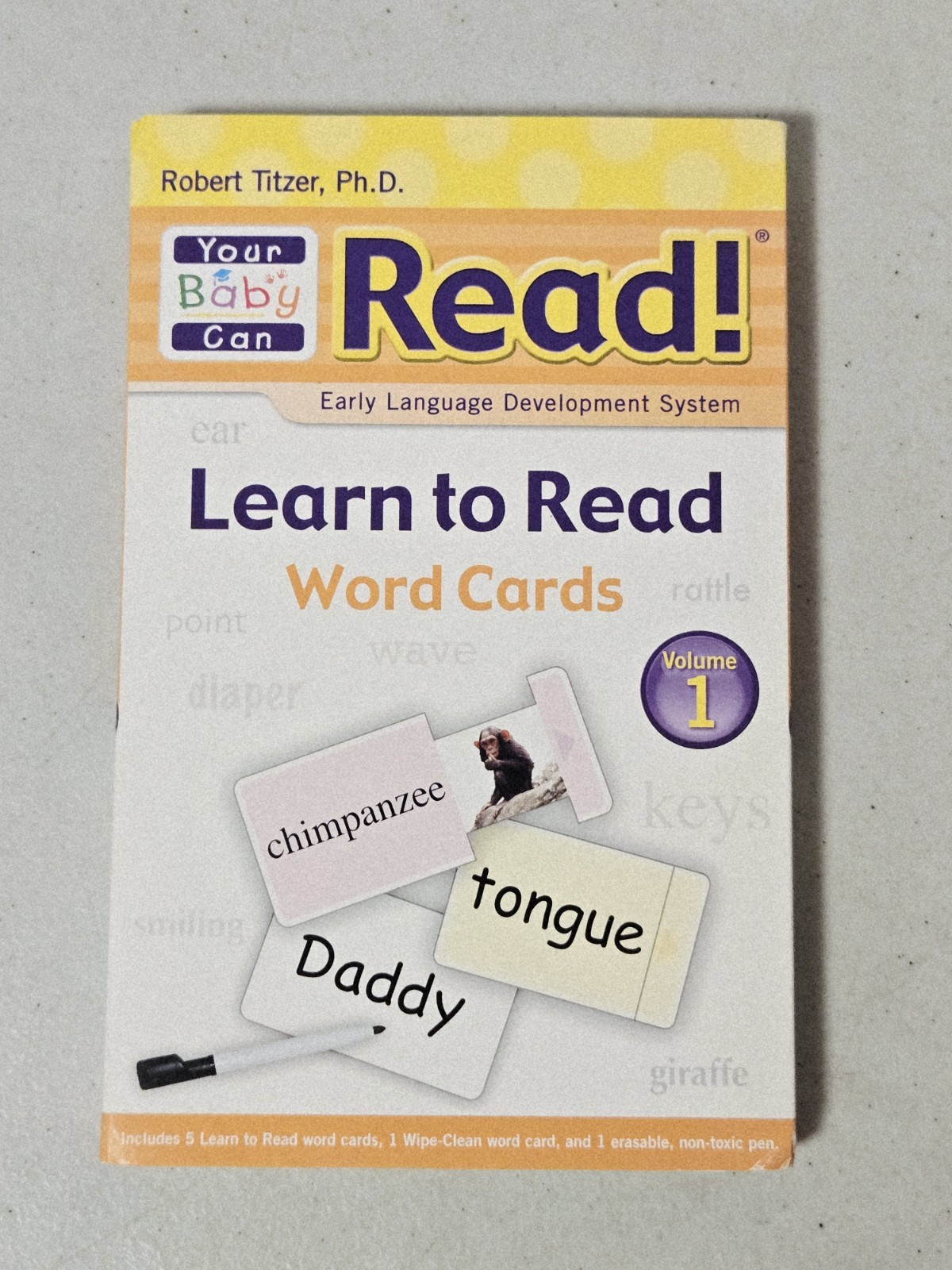 Your Baby Can Read Early Language Development System, Robert Titzer, Ph.D. – Lot