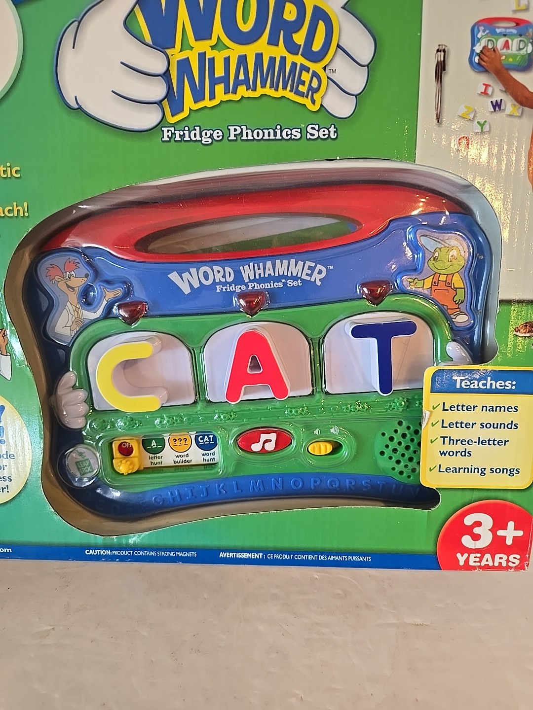 NEW Leap Frog Word Whammer Fridge Phonics Set 32 Magnetic Letters 325 Words Toy