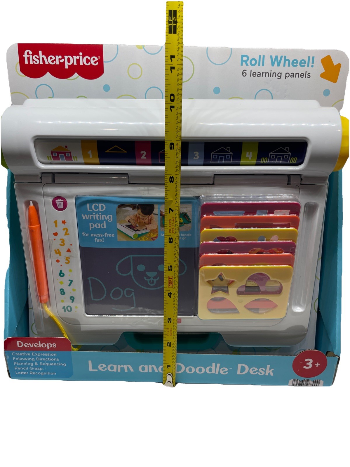 Fisher-Price Learn & Doodle Desk LCD Writing Pad 6 Learning Panels FREE SHIPPING