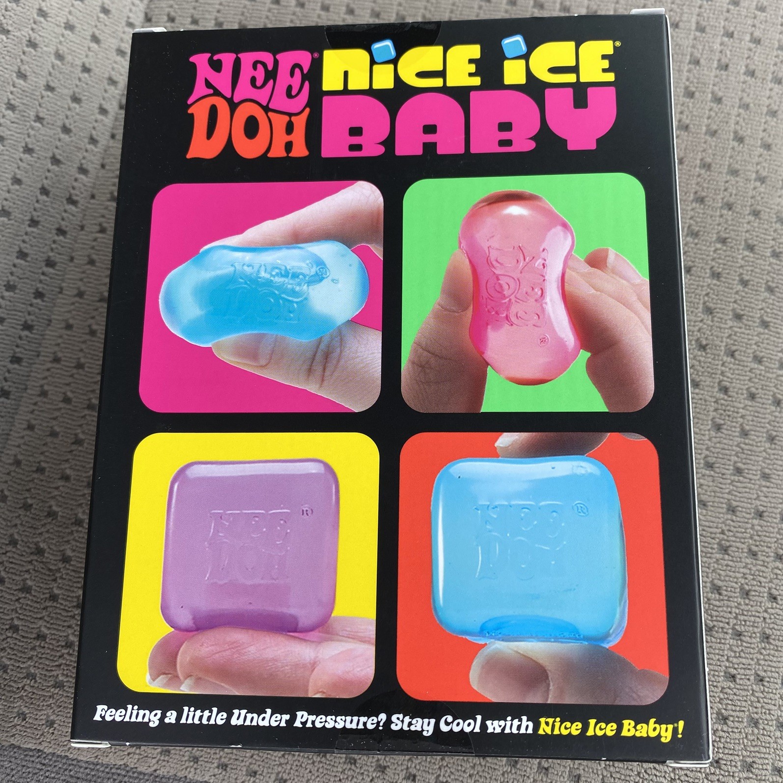 NEW NeeDoh Nice Ice Baby 4 pack Pink Blue Purple Cube Lot of 5