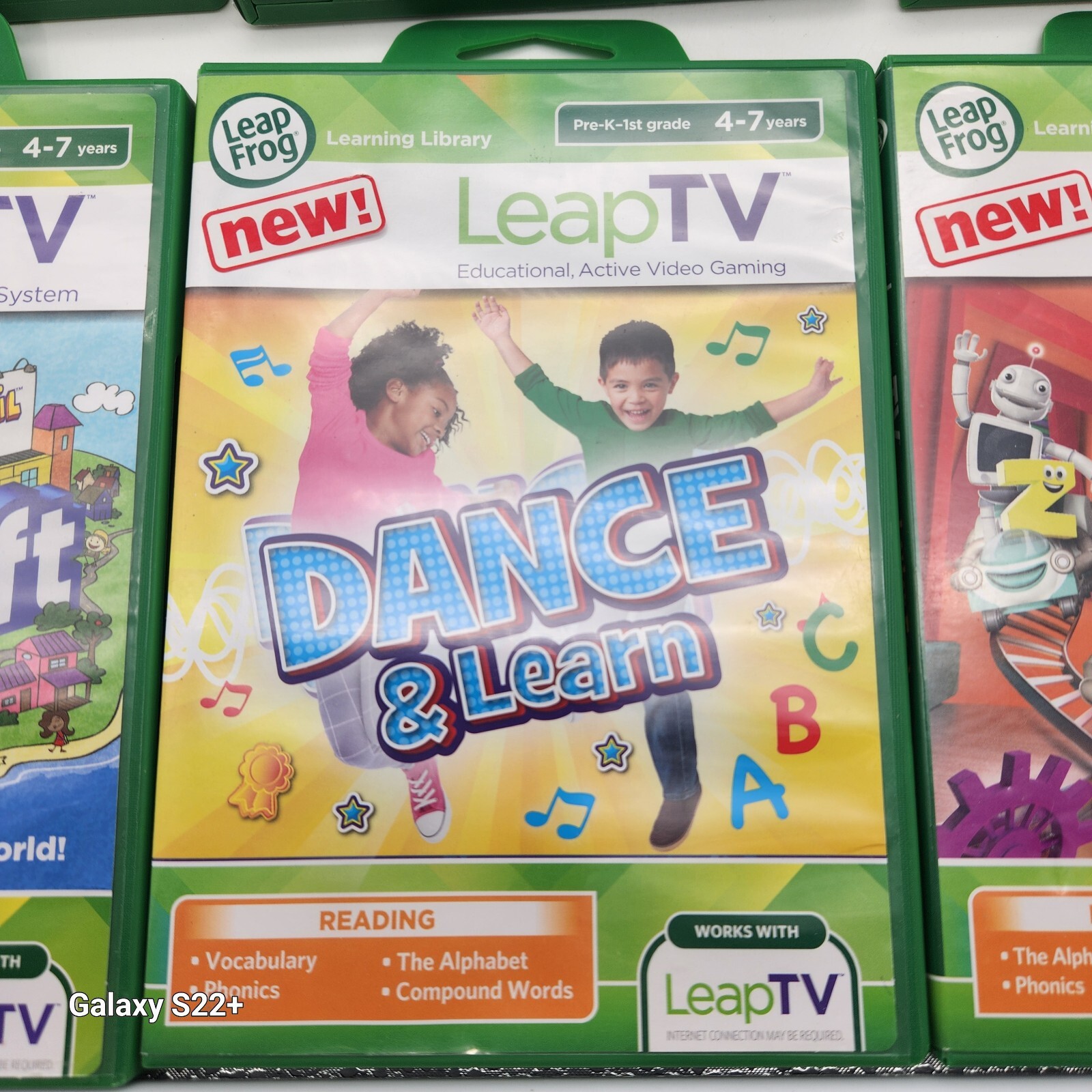 LeapFrog LeapTV Educational Video Gaming System #31511 Complete + 8 Games
