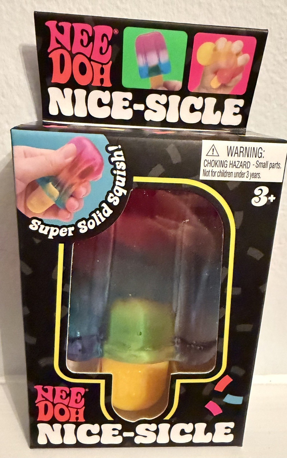 100% Authentic NEEDOH Nice-Sicle Popsicle Squishy 🔥 Pink/Blue Viral Sensory Toy