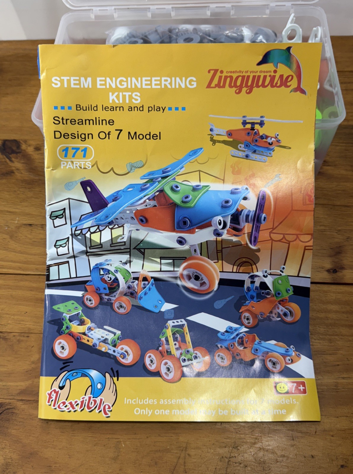 STEM 7-in-1 Engineering Building Kit Zingywise Construction Learning Toy