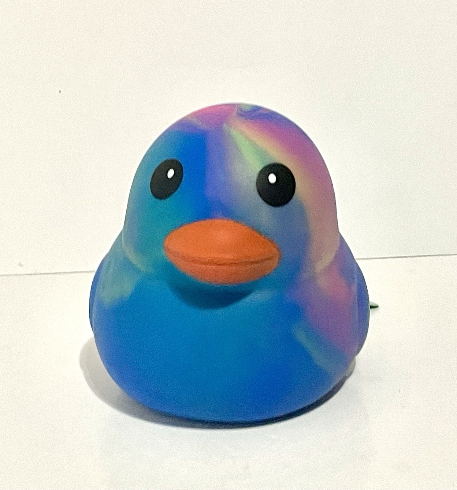 Sunny Days Jumbo Squeezy Duck – Tie-Dye Blue Squishy Stress Relief Toy – New