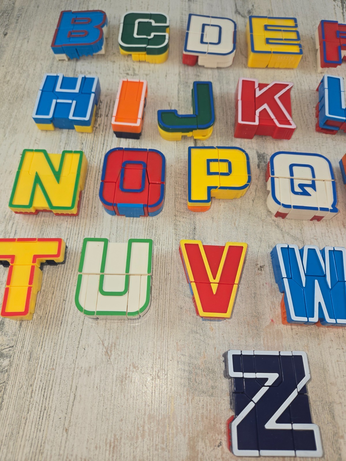 Lakeshore Alpha Bots Transformer Robots Letter Learning Toys Lot of 25