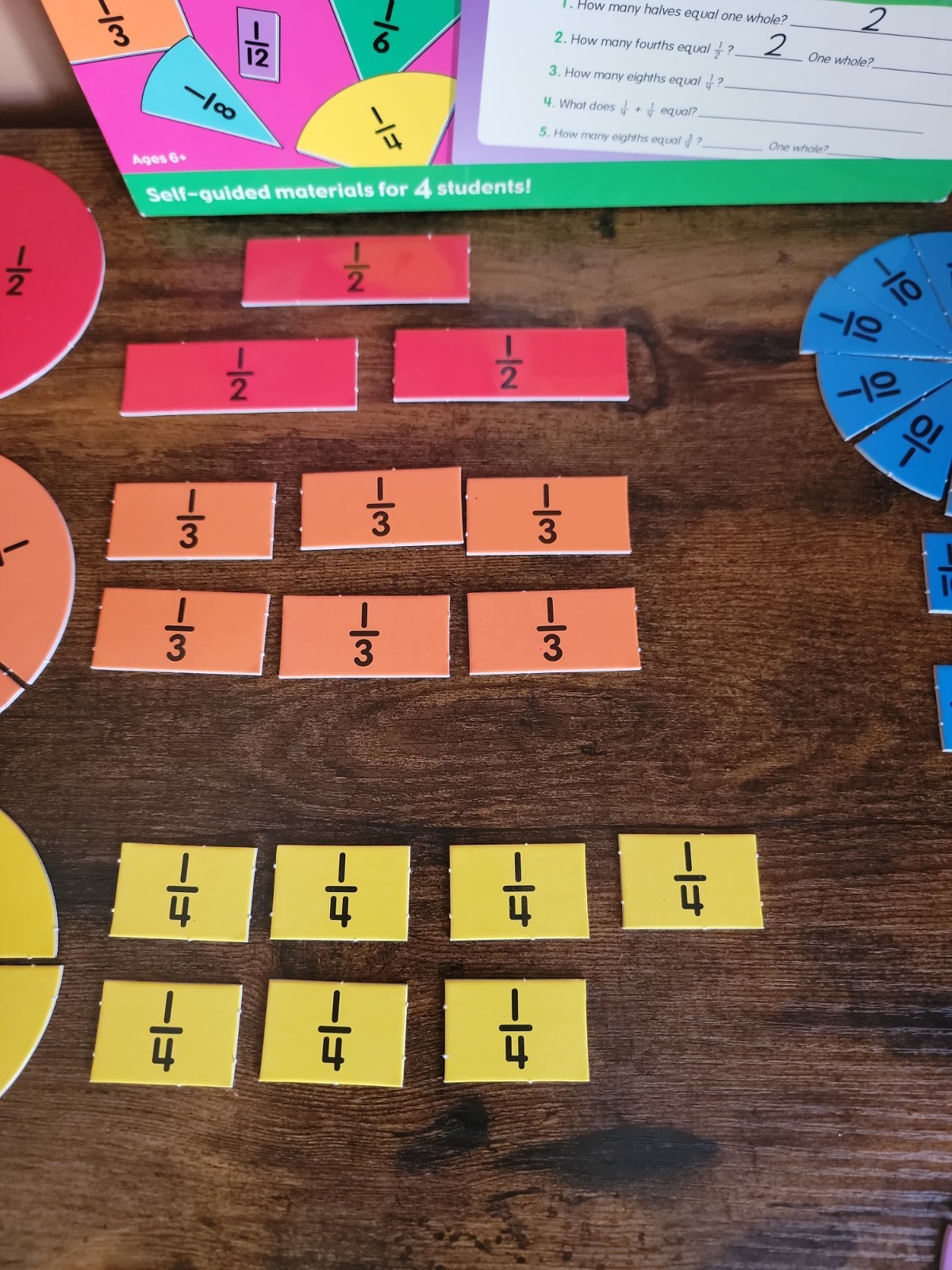 Lakeshore Learning Independent Math Center Fractions 2003 Education Homeschool